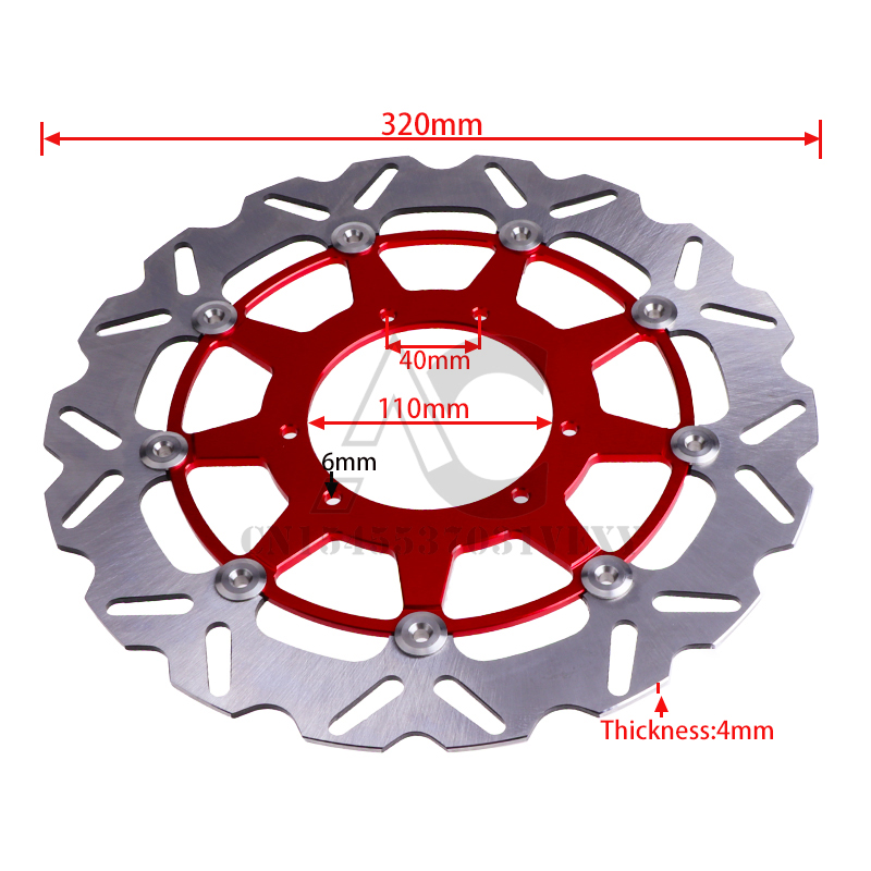 دراجة نارية 320 مللي متر العائ - مراجعة Floating Brake Disc 320Mm Supermoto وسعره